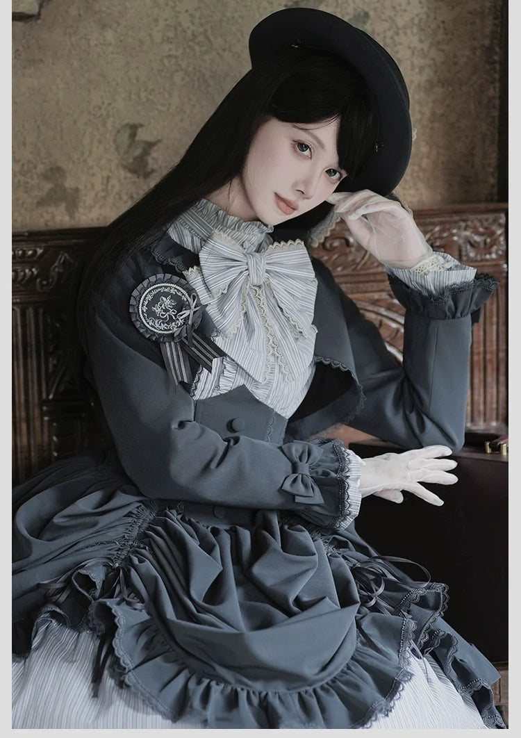 Alice Girl - Duke of Victoria - Classic Lolita Top Hat & Brooch