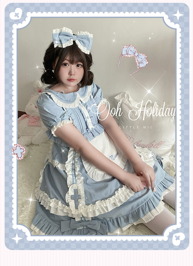 Niu Niu - Plus Size Lolita Nurse Summer OP Dress