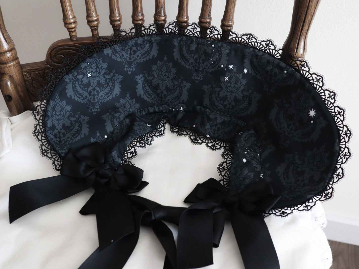 Nn Star - Dragonbone Lily - Dragon Skeleton Print Gothic Lolita Bust-supporting JSK and BNT