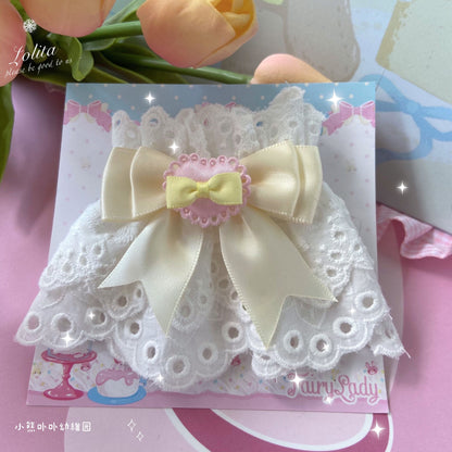 Bear Doll - Sweet Lolita Cuff with Heart and Bow