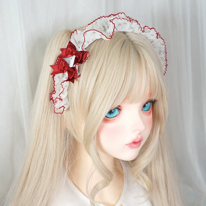 MaoJiang Handmade - Sweet Lolita Headdress Ruffled Design Lolita KC