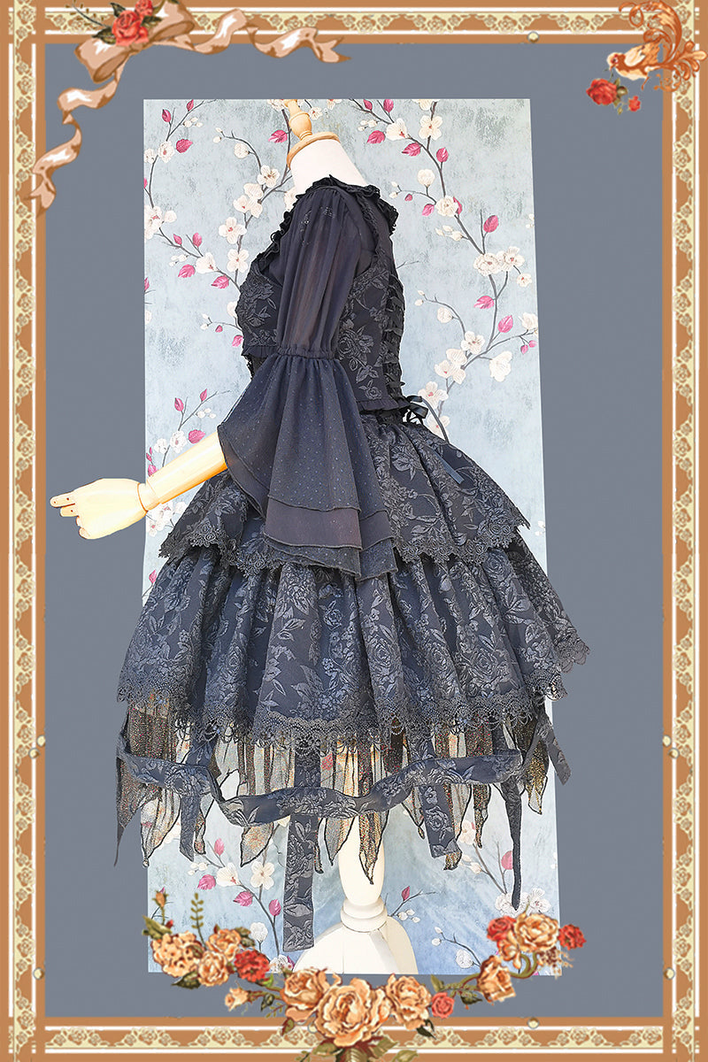 Infanta - Witch's Apprentice - Gothic Lolita Split Type Black Suit