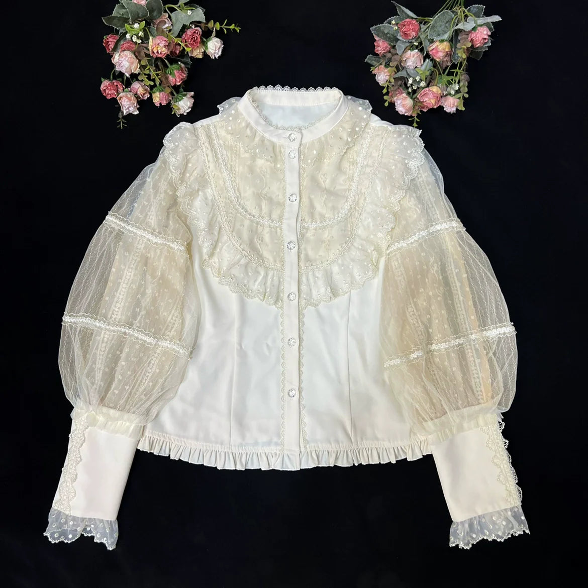DMFS Lolita - The Heart of the Rose - Elegant Retro Lolita Skirt High Waist SK Blouse