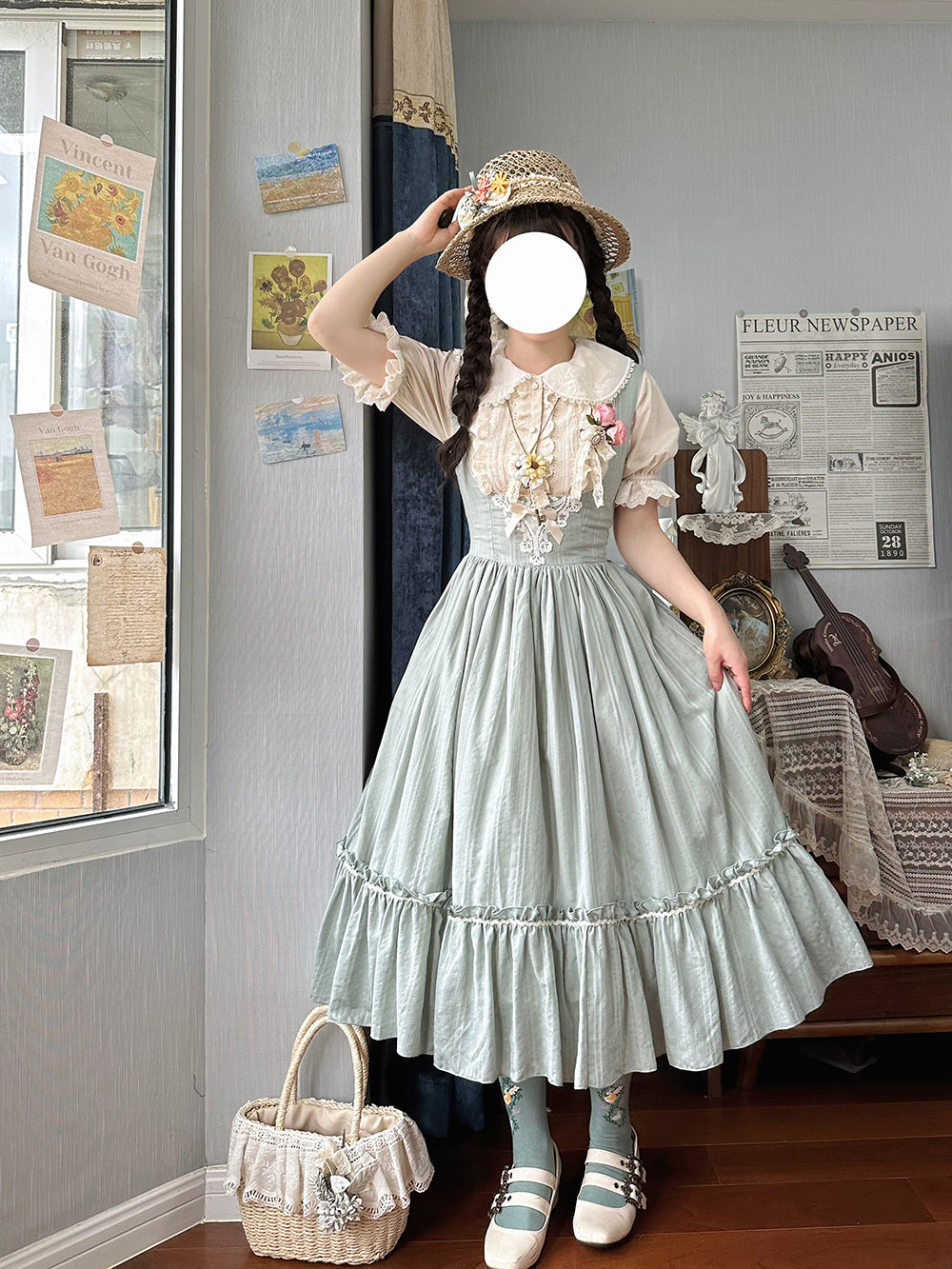 Miss Point - Happy Summer - Elegant Lolita Floral JSK Dress