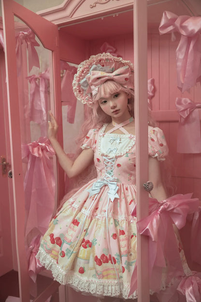 Dark Star Island - Honey Bunny Cake - Sweet Lolita JSK/OP/Strap SK/Shirt