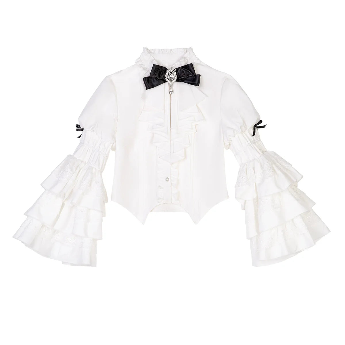 Your Princess - Dawn Witch - Black Gothic Lolita JSK Dress + White Blouse