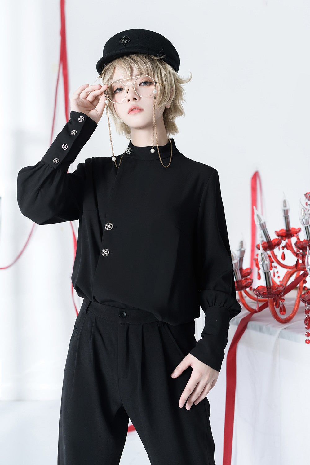 Princess Chronicles - The Stars Change - Ouji Lolita Embroidery Brolita Trousers