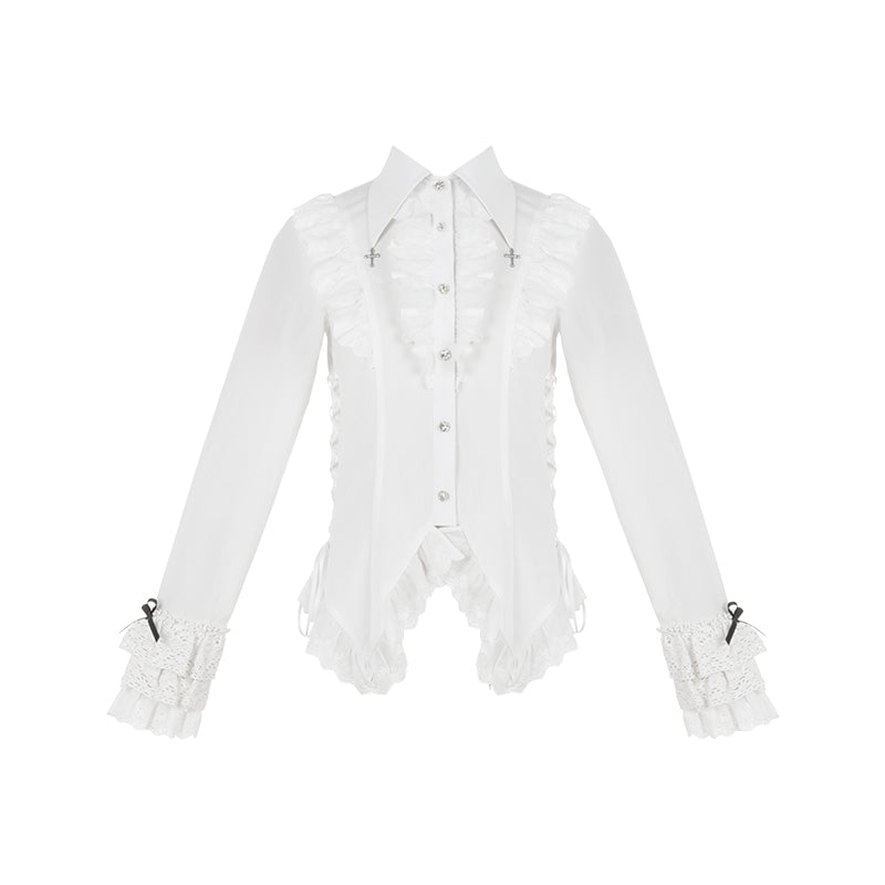 With PUJI - Silent Whisper - Classic Lolita Bust-supporting Long Dress, Shirt