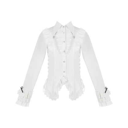 With PUJI - Silent Whisper - Classic Lolita Bust-supporting Long Dress, Shirt