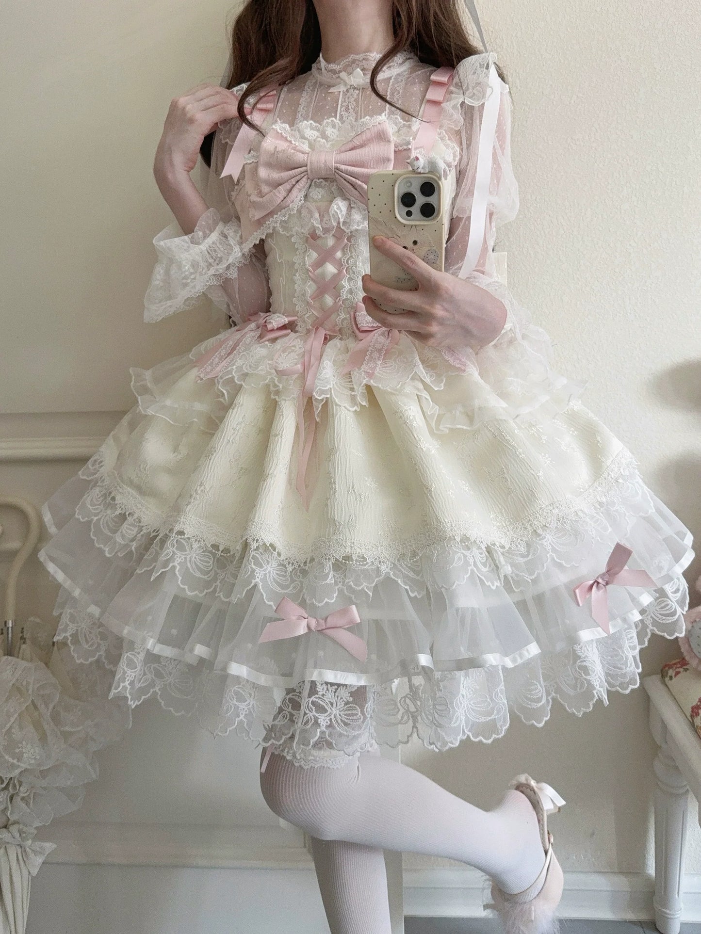 Sugar Girl- Fleeting Isle - Sweet Lolita Ballet Style Jumper Dress