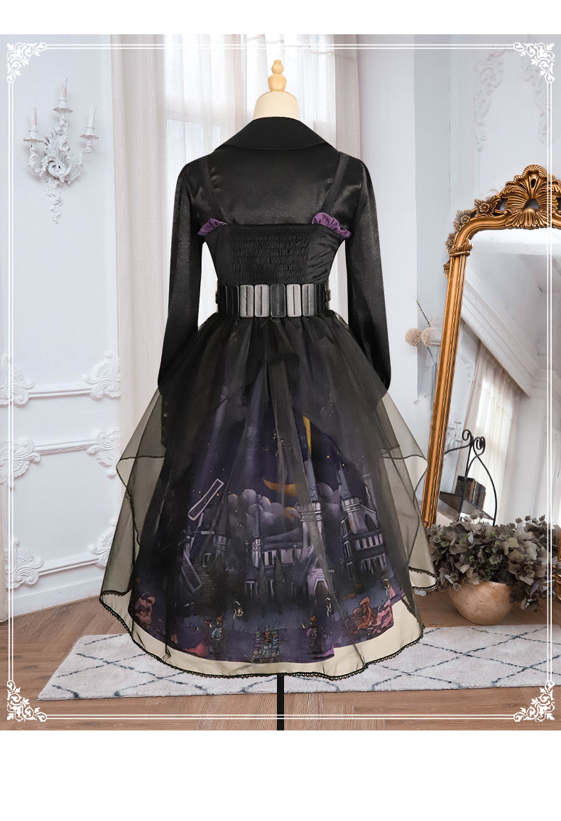 YingLuoFu - Witchville Halloween Gothic Lolita Jumper Dress