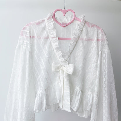 Sakurada Fawn - Chiffon Puff Sleeve Lolita Cardigan