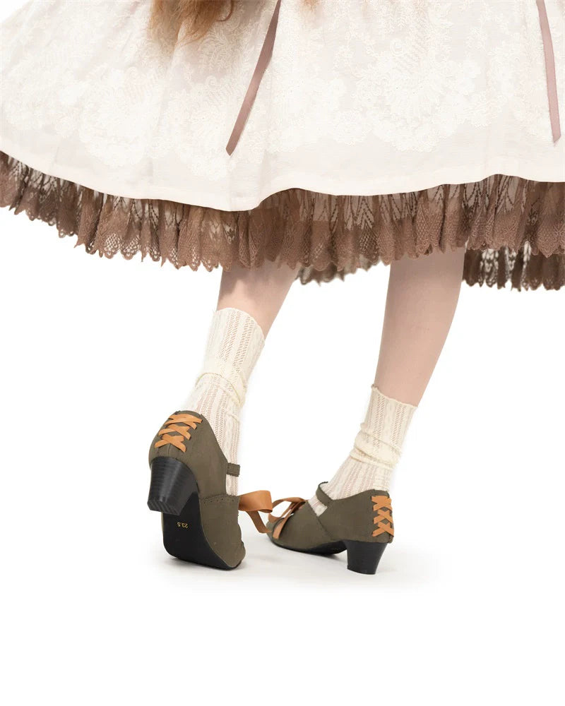 MR.Qiutian - Pictorial Girl - Han Lolita Shoes Retro Lolita Chinese Style Shoes