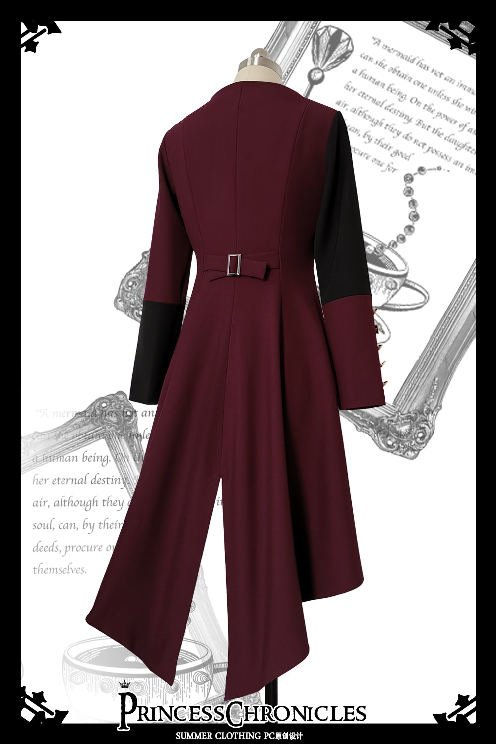 Princess Chronicles - Red and Black - Retro Ouji Lolita Handsome Black Pants