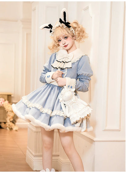 With PUJI - Puppet Box - Kawaii Lolita Bag Lamb Kitten Detachable Bag Dress Hat