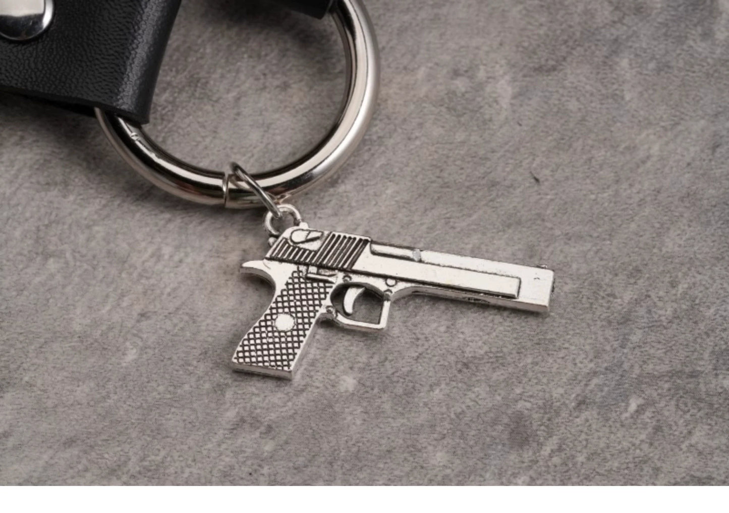 Strange Sugar - Gothic Lolita Choker Faux Leather Heart Pendant Necklace