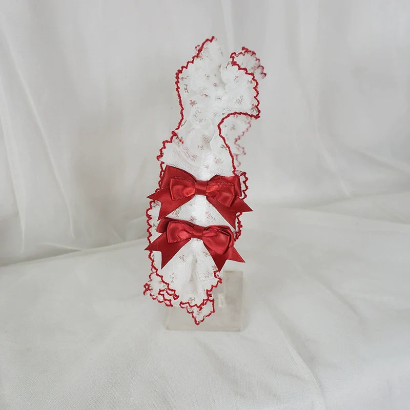 MaoJiang Handmade - Sweet Lolita Headdress Ruffled Design Lolita KC