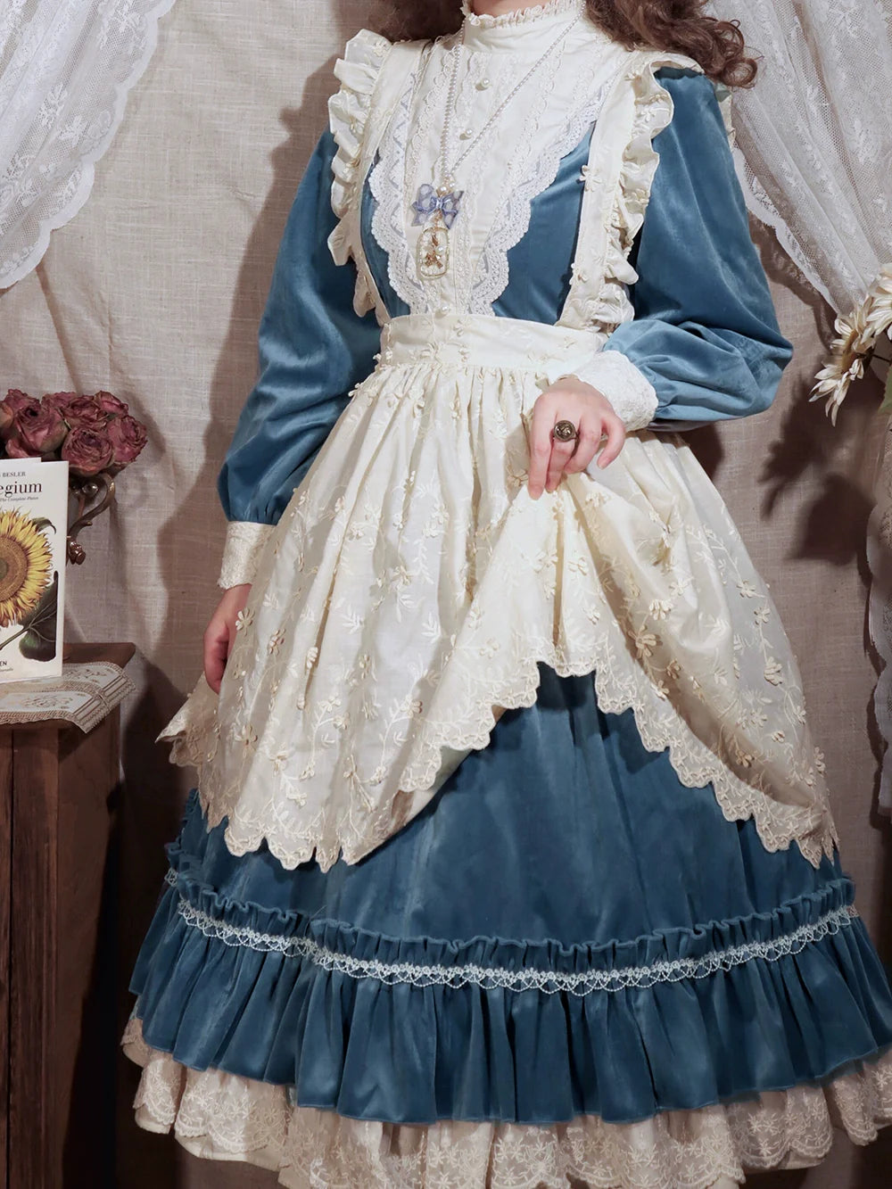 Miss Point - Customized Lolita Dress Vintage Elegant Velvet OP Dress