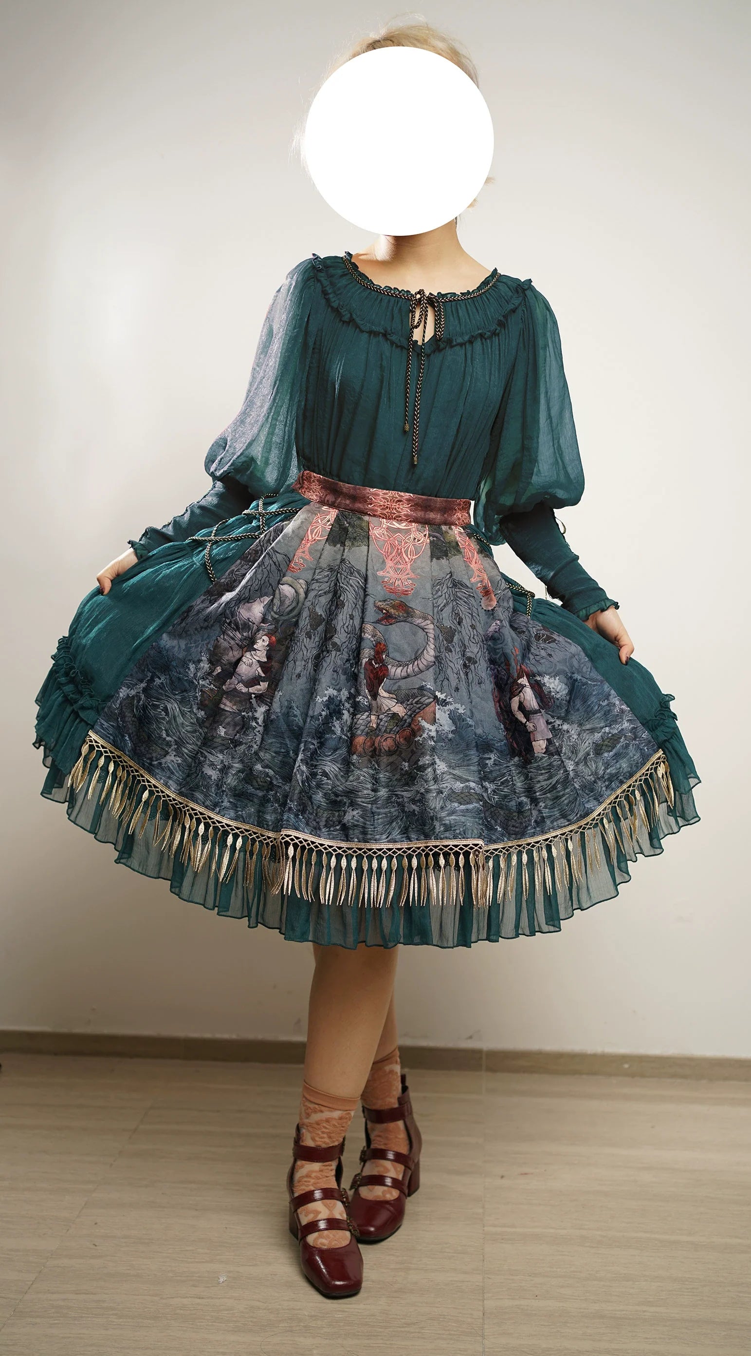 FunCcino - Ragnarok - Nordic Style Loki Lolita JSK SK Dress