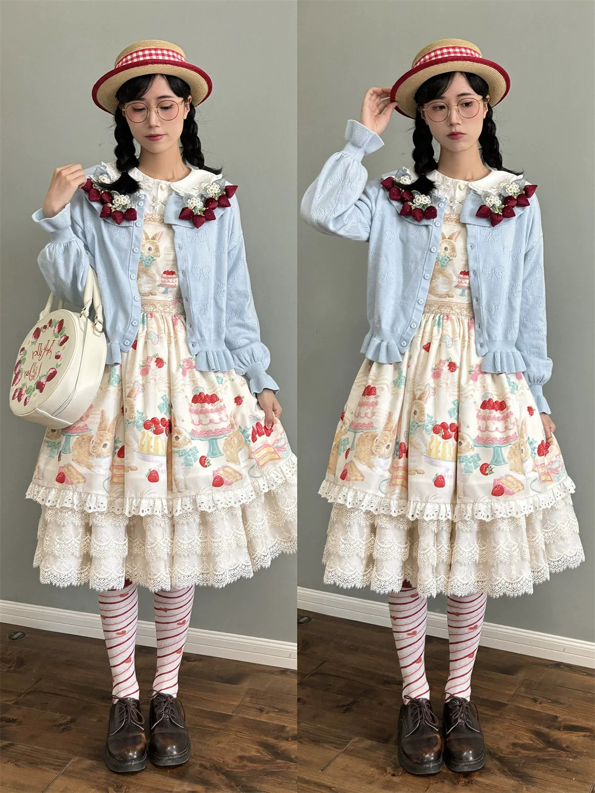 Dark Star Island - Honey Bunny Cake - Sweet Lolita JSK/OP/Strap SK/Shirt
