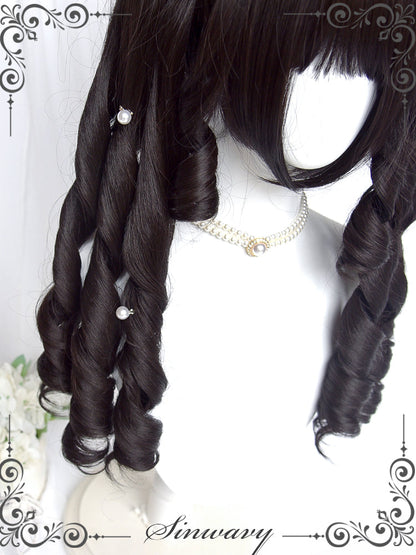 Sinwavy - Retro Elegant Roman Curl Double Ponytail Wig