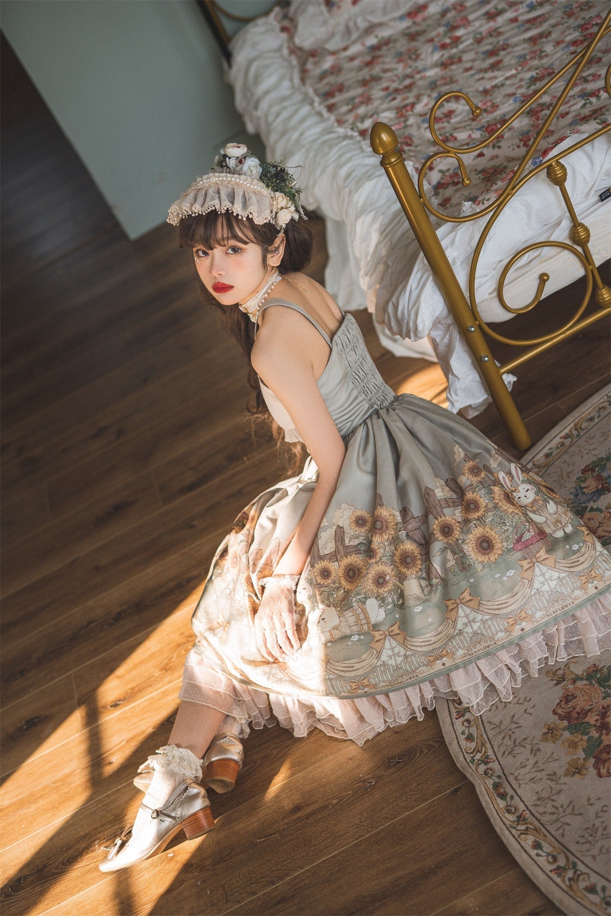 Designer's Gift - Flower and Letter - Classic Lolita JSK Dress
