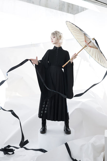 Princess Chronicles - Pomegranate Note - Han Lolita Wide Sleeves Ouji Blouse