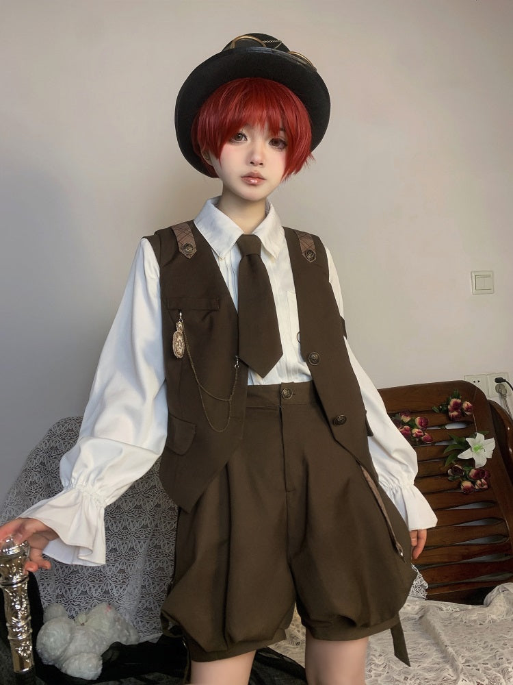 Letters from Unknown Star - Detective Rabbit Kiri - Ouji Lolita Outfits, Backpack Pants