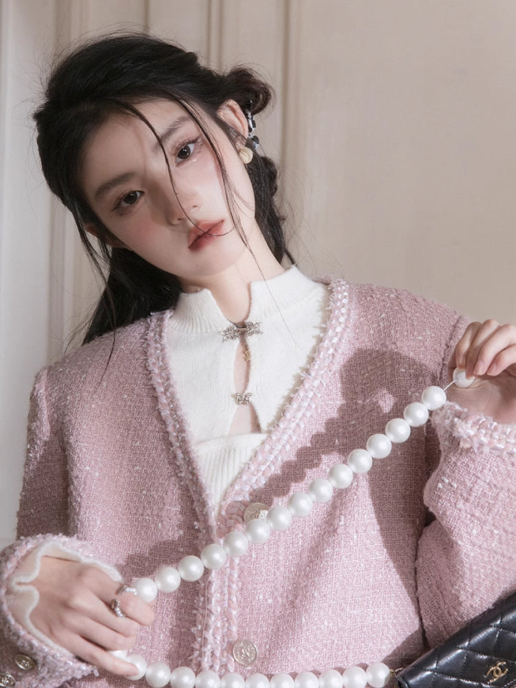 Chinese style wool dress【s0000005779】