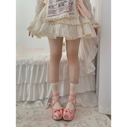 Roji Roji - Kawaii Cotton Lolita Socks Mid-calf Socks