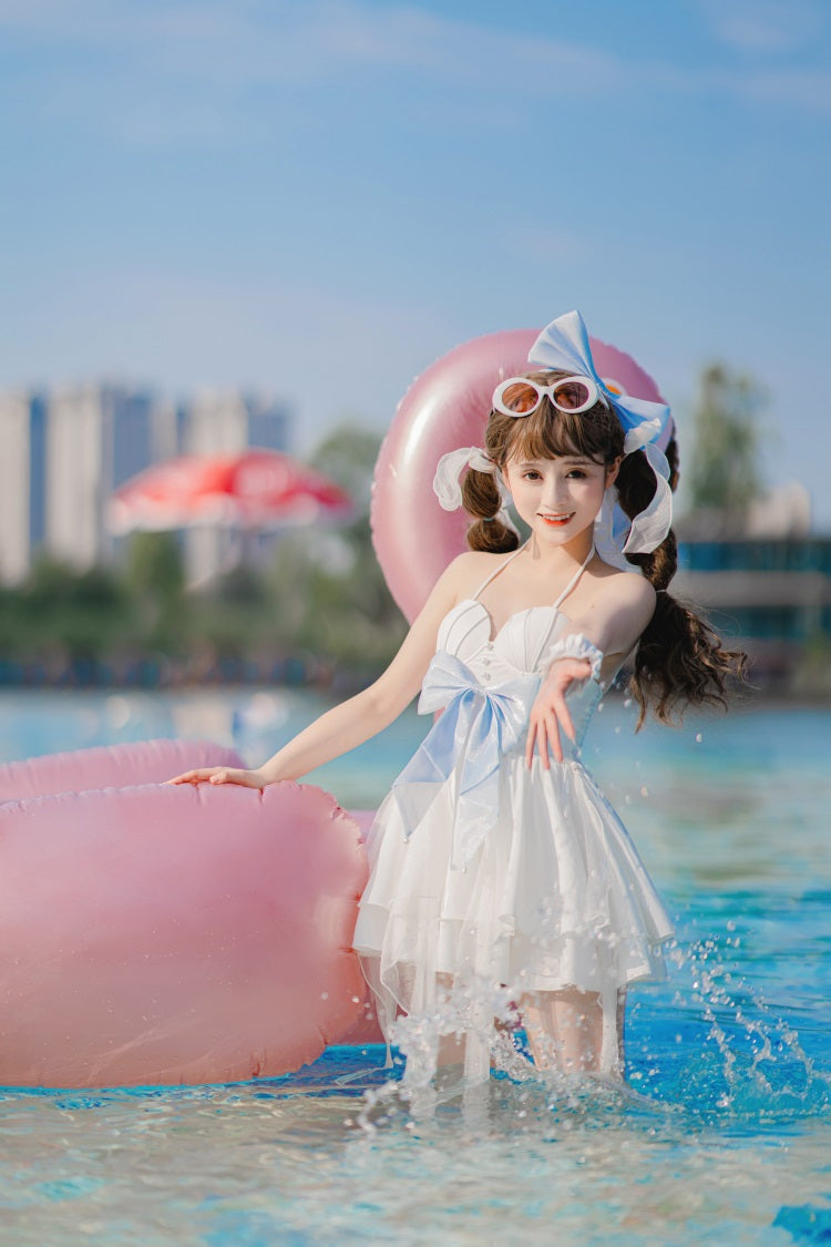 Letters from Unknown Star - Mermaid of the Sea Moon - Lolita Inspired Swimsuit in Two-piece and One-piece