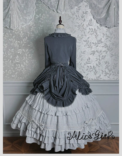 Alice Girl - Duke of Victoria - Classic Lolita SK & Overskirt Set