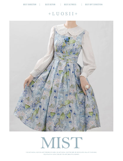 MIST - Sweet Lolita Blouse Doll Collar Lolita Shirt With Bubble Sleeve