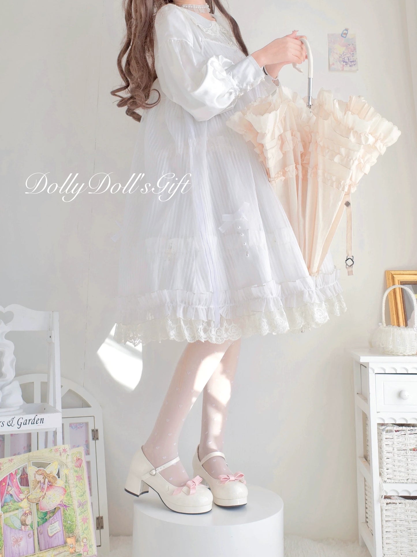 Dolly Doll - Lovers' Gift - Round Toe Middle Heel Mary Jane Lolita Shoes