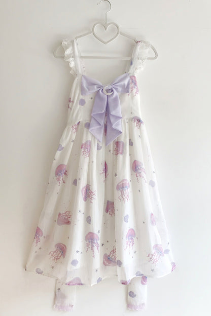LilithEye - Jellyfish Meteor - Chiffon Fairy Jellyfish Printed Lolita JSK