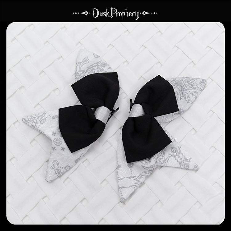 DuskProphecy - Coccyx - Elegant Lolita Hair Accessories Set Multicolors