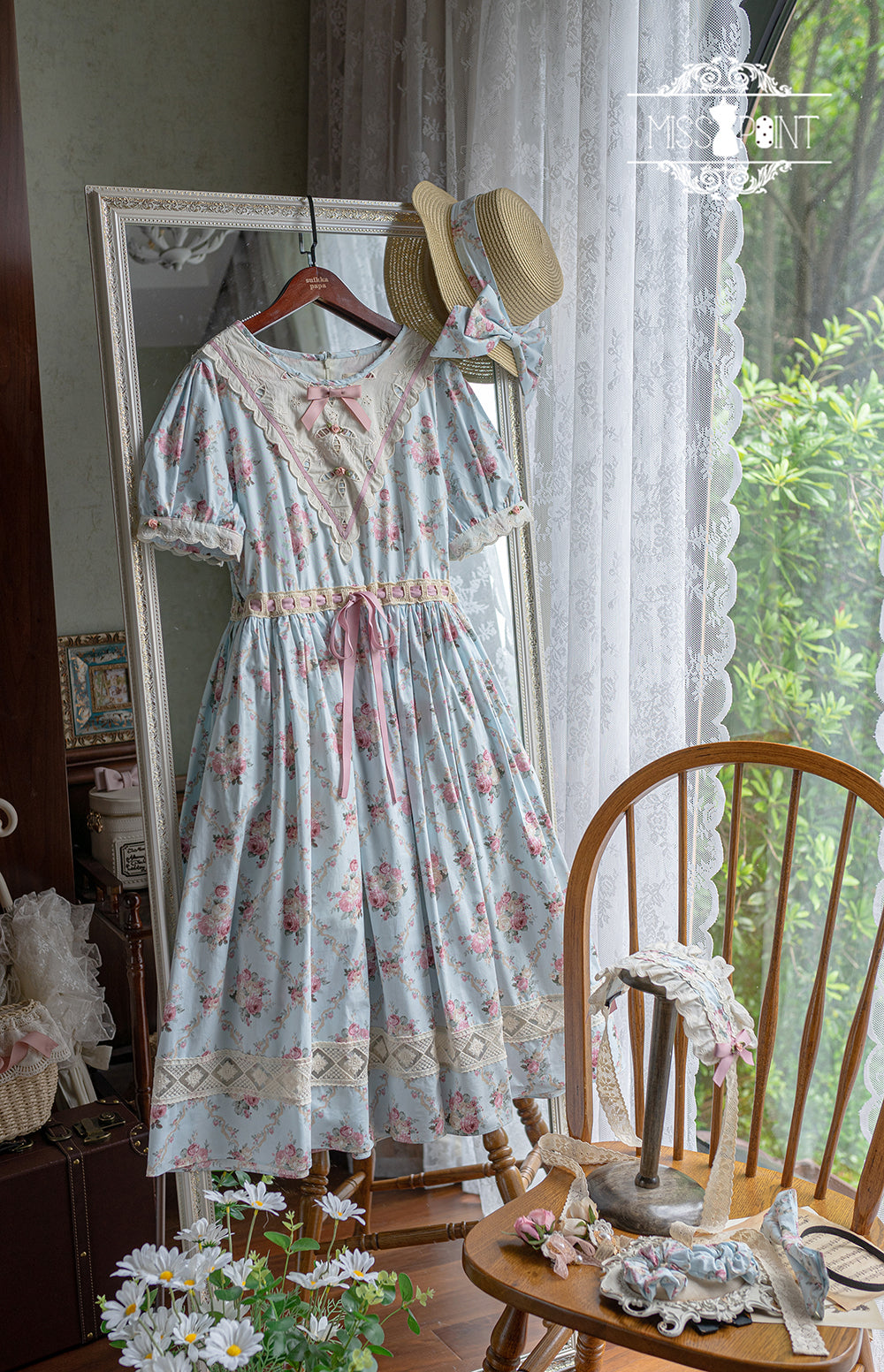 Miss Point - Happy Summer Elegant Lolita Floral OP Dress