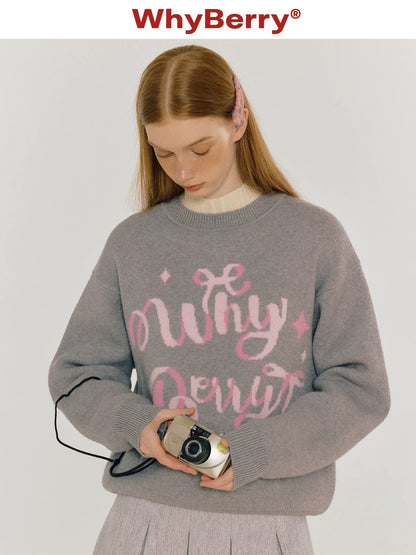 Gift Sweetheart Crew Neck Cute Letter Sweater【s0000004311】