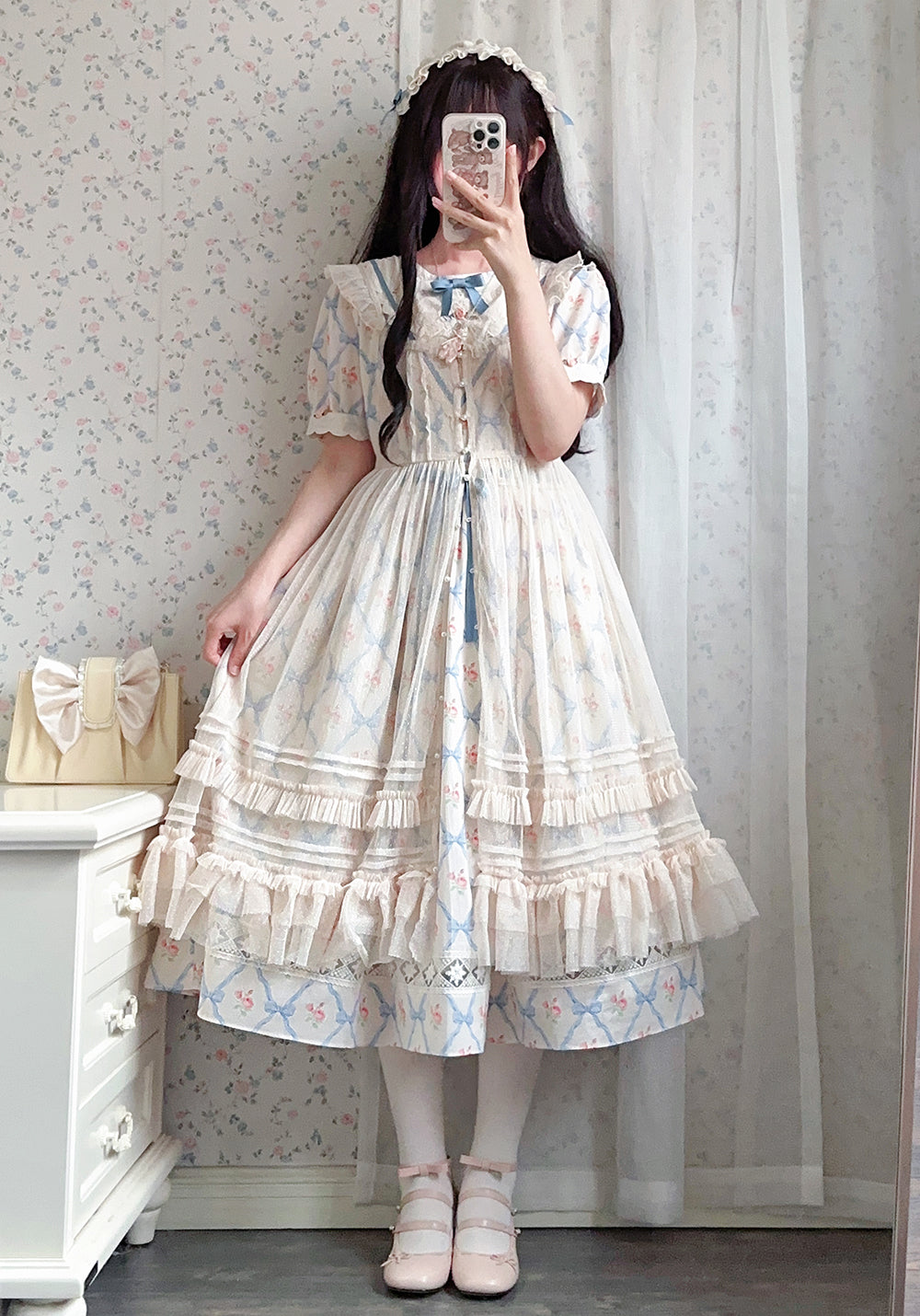 Miss Point - Happy Summer Elegant Lolita Floral OP Dress