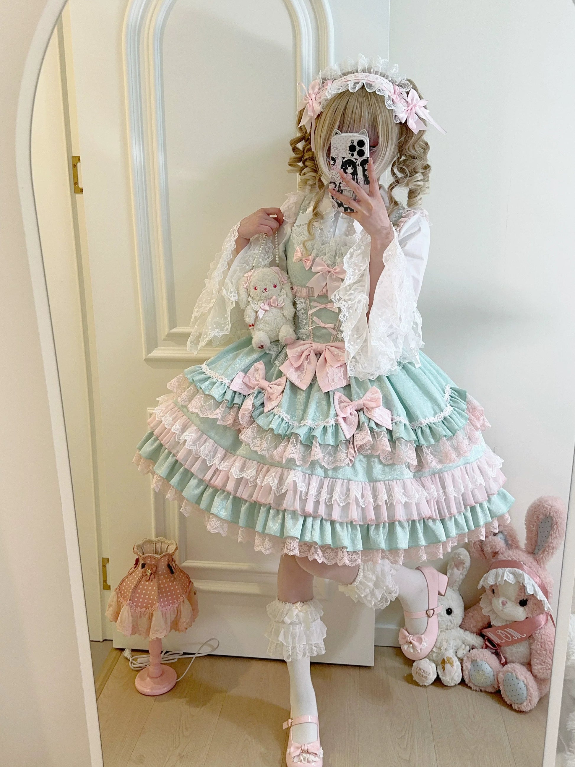 Sugar Girl - Flower Ode - Doll-like Sweet Lolita Jumper Dress