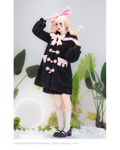 Forest Fluorescent Carps - Sweet Lolita Winter Coat Unicorn and Rabbit Ear Coat