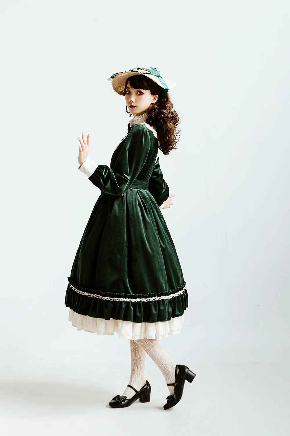Miss Point - Customized Lolita Dress Vintage Elegant Velvet OP Dress
