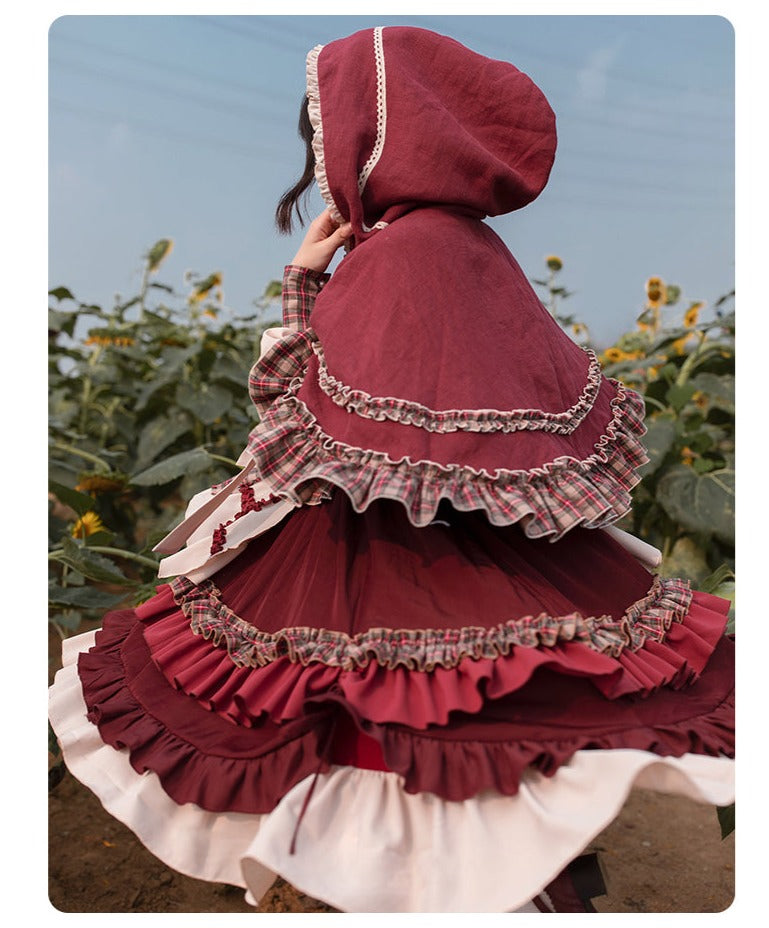 With PUJI - Little Red Riding Hood - Pastoral Lolita OP Fullset