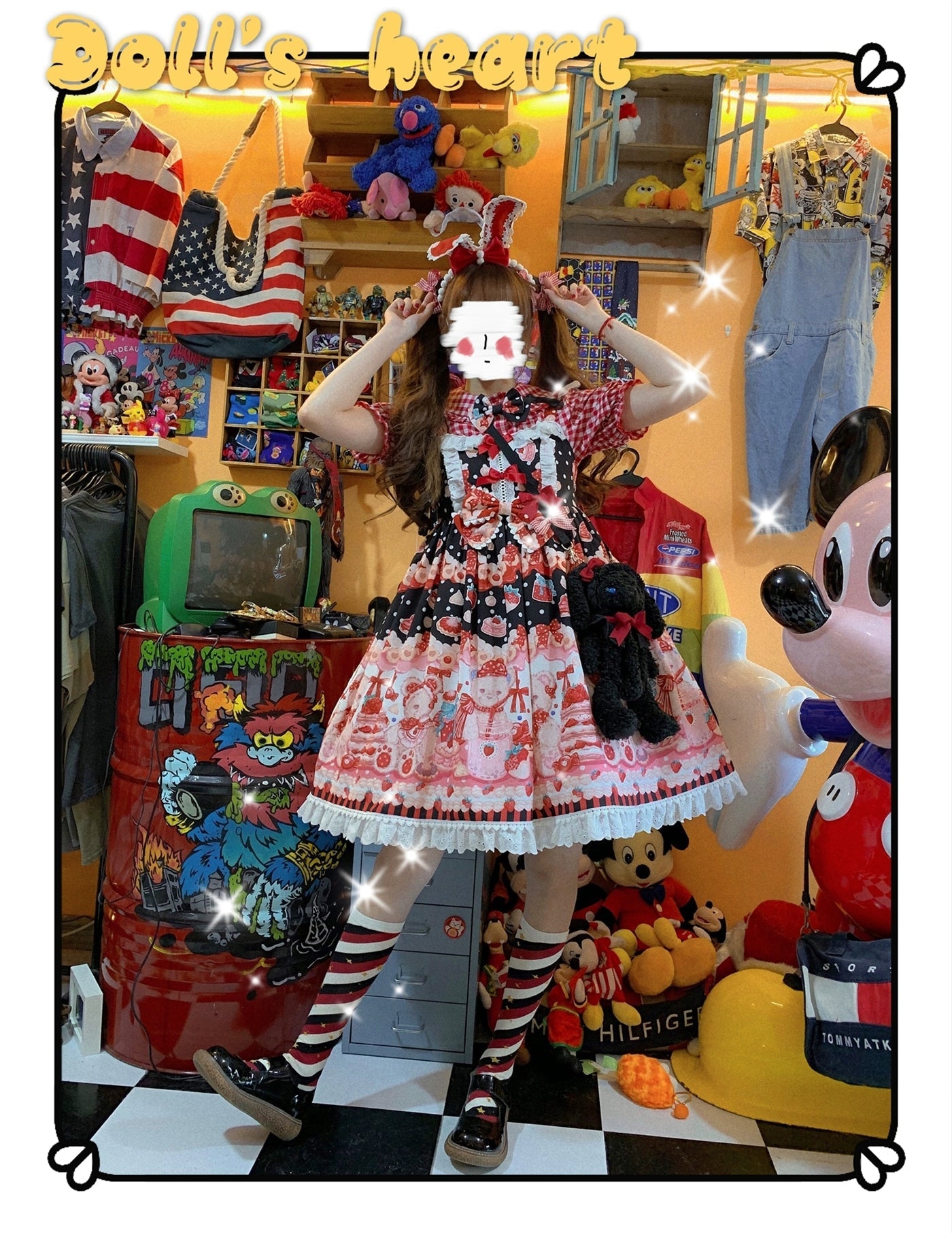 Yukine's Box - Macaron Lolita Cute Stripe Socks