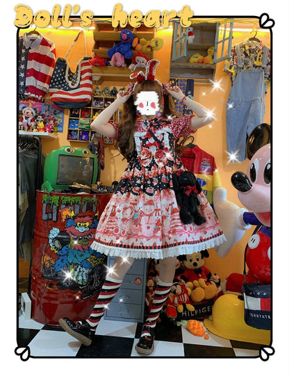 Yukine's Box - Macaron Lolita Cute Stripe Socks