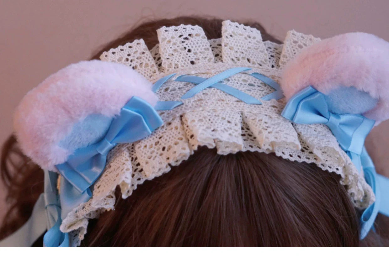 Besozealous - Handmade Lolita KC Animal Ear Coffee Hairband