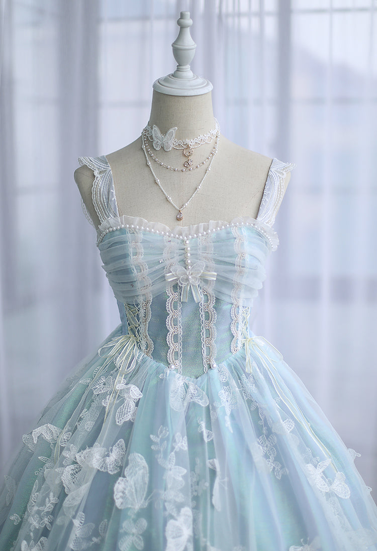 FantasyMirror - Exquisite Butterfly JSK Floral Wedding Lolita JSK Dress