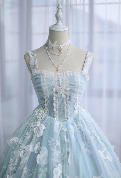 FantasyMirror - Exquisite Butterfly JSK Floral Wedding Lolita JSK Dress