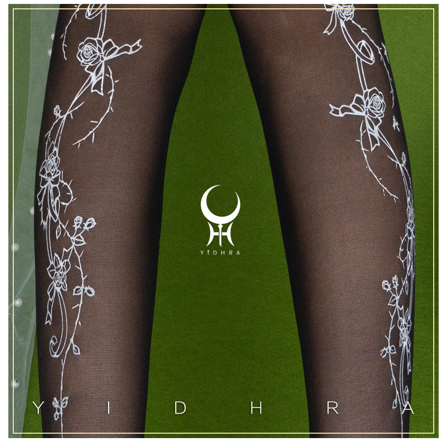 Yidhra - Whisper Rose - Summer 20D velvet Lolita Tights