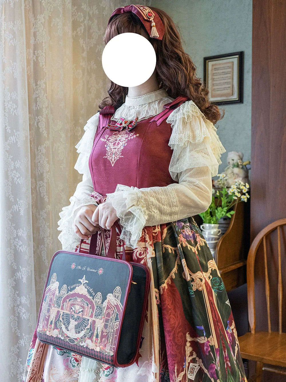 Miss Point - Kaleidoscope - Classical Lolita Shirt Dot Gauze Detachable Puff Sleeve Blouse Customized